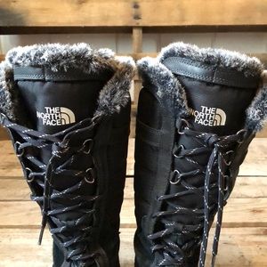 North Face tall winter boots w/fur top